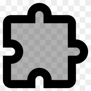 This Is A Corner Puzzle Piece -one That Would Go In - Sign Clipart