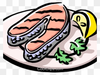 Salmon Clipart Baked Fish - Cooked Salmon - Png Download
