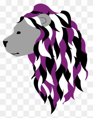 Asexual Pride Lion - Lion Clipart