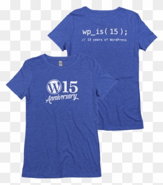 Wordpress 15th Anniversary T-shirt - Wordpress Clipart