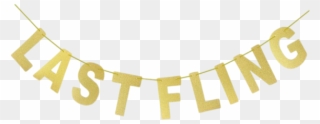 Last Fling Banner Bachelorette - Choker Clipart