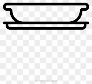 Soup Bowl Coloring Page - Line Art Clipart