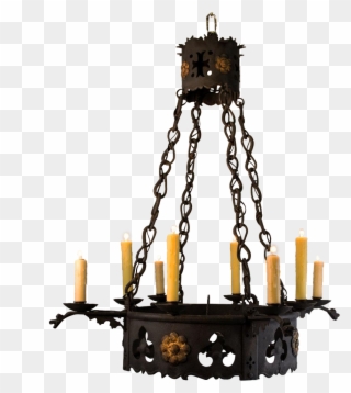 Gothc Clipart Candle - Candle Chandelier Png Transparent Png