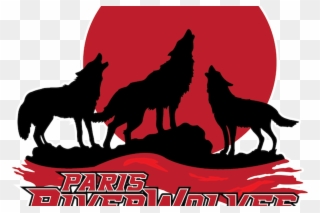 Paris Riverwolves Led By Burke, Keane And Pair Of Rising - Howling Wolf Silhouette Clipart