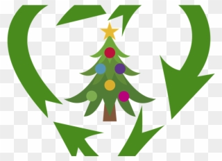 Christmas Tree Recyc - Recycle Heart Clipart