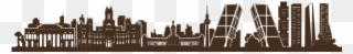 Vinilo Decorativo Adhesivo Skyline Madrid Madrid Cuadros - Skyline Del Mundo Clipart