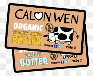 Organic Butter - Calon Wen Clipart