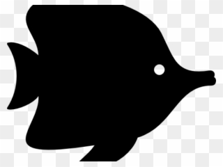 Tropical Fish Clipart Silhouette - Pomacentridae - Png Download