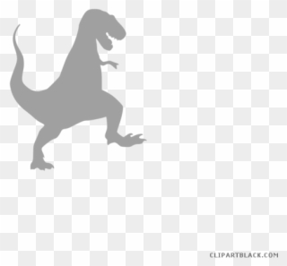 T Rex Clipartblack Com Animal Free Images Ⓒ - T Rex Dinosaur Silhouette - Png Download