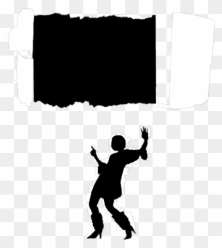 Ftestickers Tear Hole Man Silhouette 3deffect - Player Clipart