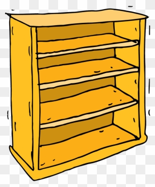 Bookcase - Wood Clipart