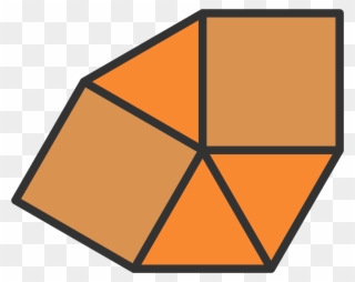 Open - Three Regular Polygons At A Vertex Clipart