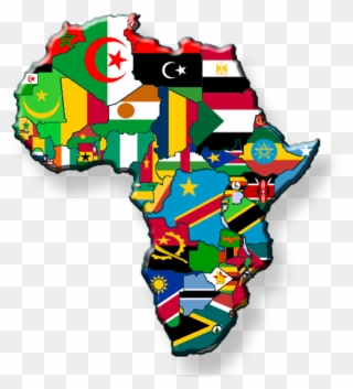 African Countries Flags - Cool Map Of Africa Clipart