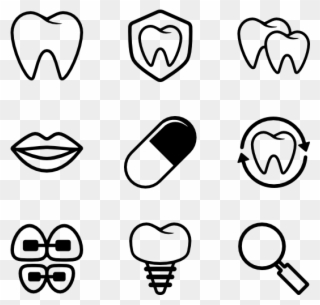 Dental Icons Acur Lunamedia Co - Dentist Icons Clipart