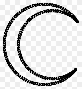 Necklace Tire Jewellery Bracelet Tread - Circle Tire Track Clipart - Png Download