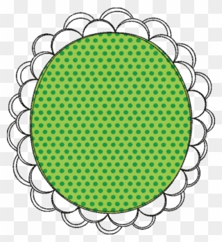 Der Stickbär - Keepsakequilting White Green Dots Fabric Clipart