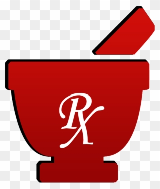 Mortar Pestle Symbol Rx Image Ipharmd Net - Red Mortar And Pestle Clipart