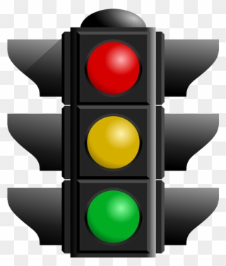 Clip Arts Related To - Flashing Yellow Traffic Light Gif - Png Download