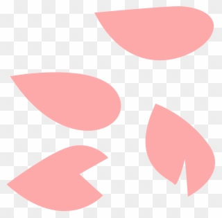 Cartoon Cherry Blossom Petal Clipart