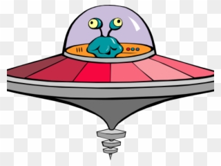 Original - Cartoon Aliens In Spaceships Clipart