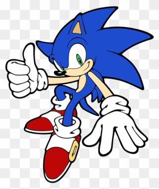 Hedgehog - Sonic - 2d Sonic The Hedgehog Pose Clipart