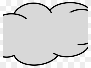 Cold Clipart Rainy - Grey Cloud Cartoon - Png Download