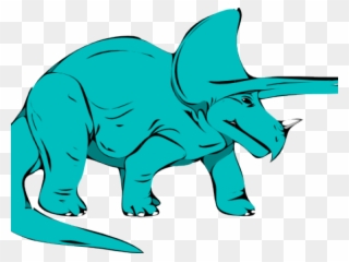 Triceratops Clipart Clip Art - Grey Triceratops Clipart - Png Download