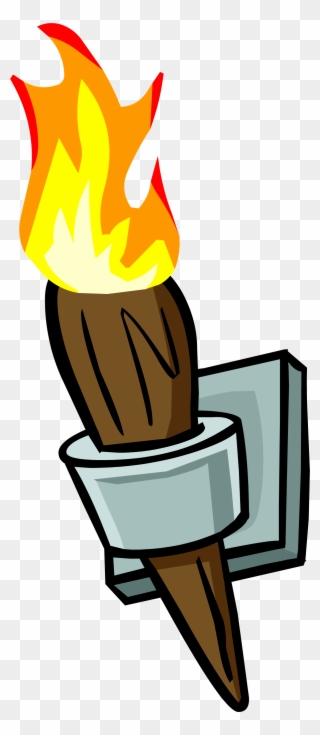 Wall Torch Png - Torch Cartoon Png Clipart