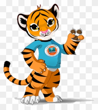 Special Lunch And Their Student Of The Month Wristband - Cute Cartoon Tiger Cub Clipart