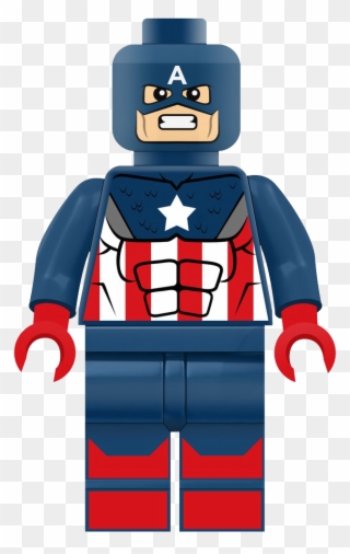 Captain America Lego Cartoon Clipart