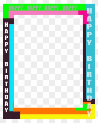 Clip Arts Related To - Happy Birthday Frame Png Transparent Png