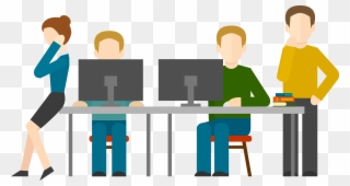Just Arrive, Pick Your Seat, Setup Your Gear And Start - Coworking Space Png Clipart