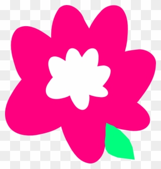 Pink Cartoon Flower Svg Clip Arts 570 X 599 Px - Png Download