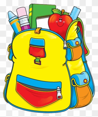 Clip Art School - School Bag Clipart Png Transparent Png