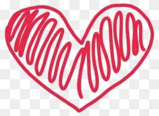 Doodle Heart Clipart - Love Heart Doodle Png Transparent Png
