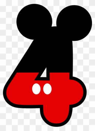 Image Not - Mickey Mouse 4th Birthday Clipart