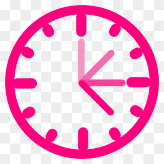 Pink Q By Pink Pink Clock Clip Art At Clker Vector - Pink Clock Clip Art - Png Download