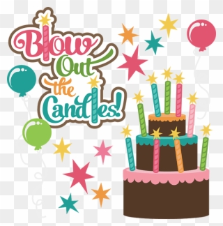 Cake Girl Cliparts - Birthday Celebrant Word Clip Art - Png Download
