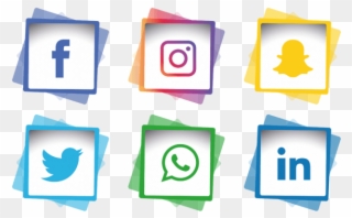 Clip Art Library Stock Bar Vector Social Media - Instagram Facebook Whatsapp Png Transparent Png