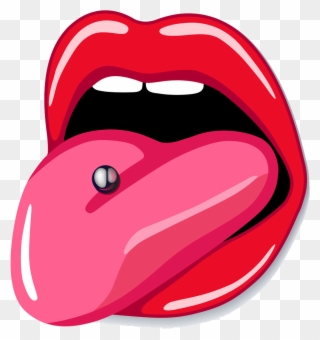 Instagram Clipart Tongue - Transparent Tongue - Png Download