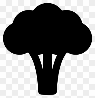 Graphic Black And White Download Silhouette At Getdrawings - Free Cartoon Broccoli Silhouette Clipart