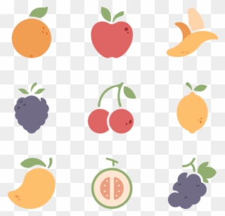 Fruit Icons Free Fruits - Fondos De Pagina Verduras Y Frutas Clipart