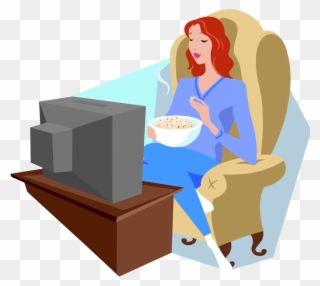 A Girl Named Michael - Watching Tv Clipart Transparent - Png Download