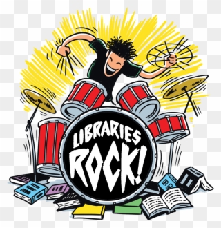 Summer Reading And Learning - Libraries Rock Teen Clipart