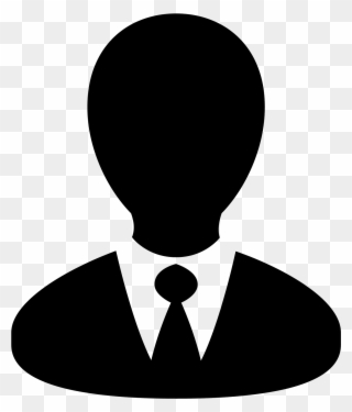 Clip Black And White Computer Svg Business Person - Icone Personnage - Png Download