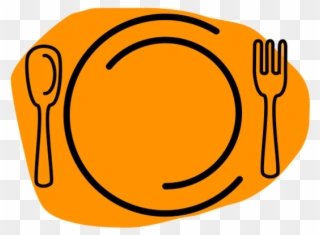 Luncheon Clipart Thanksgiving - Plate Fork And Knife Clipart - Png Download