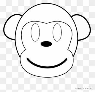 Clipartblack Com Animal Free Black White Images - Black And White Clip Art Monkey - Png Download