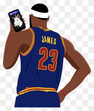 Fan Clipart Basketball Fan - Lebron James Goat T Shirt Designs - Png Download