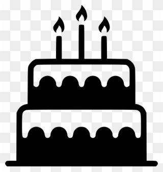 Birthday Candle Clip Art Cool Amazing Sweet - Birthday Cake Png Black And White Transparent Png