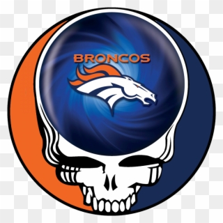Denver Broncos Skull Logo Iron On Stickers Heat Transfer - Clipart New England Patriots - Png Download